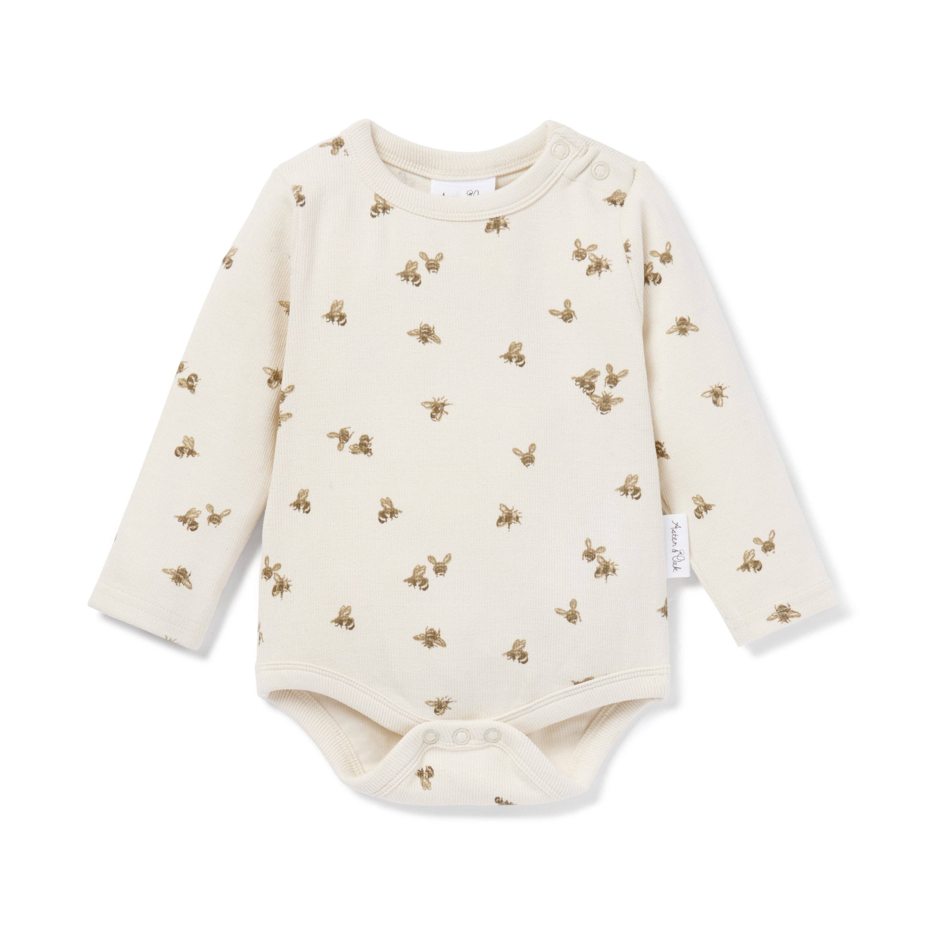 Bee Luxe Rib Onesie